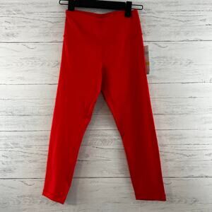 Zella NWT Orange Red Compression Athletic Leggings Size XS